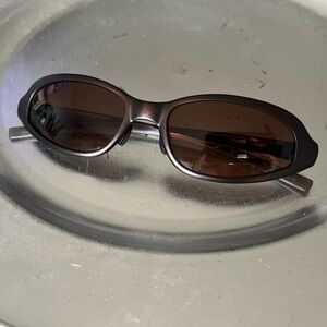 Vintage 90s Prada Metallic Brown Sunglasses